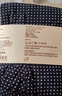 無印良品（MUJI）男式 萊賽爾 前開口平角褲FAE43C4A 藏青色圖案 M  曬單實拍圖