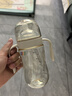 bebebus鉆光奶瓶6-10個月300ml寶寶ppsu偏心仿母乳防脹氣防嗆重力球奶瓶 曬單實(shí)拍圖