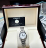 浪琴（LONGINES）女手表 名匠系列經(jīng)典自動(dòng)機械大表盤(pán)女士時(shí)尚鑲鉆鋼皮帶29mm腕表 L2.257.4.78.3 銀麥紋數字皮帶. 曬單實(shí)拍圖