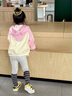 巴帝巴帝秋季新款嬰幼兒女童外套連帽開衫運動休閑寬松百搭 元氣萌怪 110 曬單實拍圖