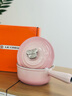 酷彩（Le Creuset）琺瑯鍋鑄鐵16cm鐵柄醬汁鍋奶鍋燜蒸燉煮通用煲湯鍋多功能輔食鍋 【1-2口之家】貝殼粉 16cm 曬單實(shí)拍圖