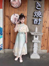 G.DUCKKIDS童裝漢服女童夏裝套裝兒童馬面裙一片式唐裝中國風(fēng)女大童裙子春秋 817馬面裙套裝【夏款】 170 尺碼15~16歲【160-170cm】cm 曬單實拍圖
