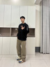 恤心男鞋夏季透氣百搭網(wǎng)面運(yùn)動(dòng)休閑跑步厚底增高復(fù)古阿甘老爹潮鞋子男 RF-0766米紅 42 曬單實(shí)拍圖