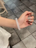 老鳳祥白月光玉手鐲女冰種寬條玉髓鐲子飾品情人節媽媽生日禮物女友老婆 54圈口丨白月光手鐲 曬單實(shí)拍圖