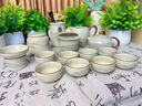 起運汝窯茶具套裝開片可養(yǎng)茶杯家用茶壺蓋碗整套茶具送親戚長輩伴手禮 水墨遠(yuǎn)山西施壺10件 曬單實拍圖