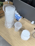 特美居奶茶杯一次性飲料杯500ml*20套 塑料咖啡杯帶蓋果汁杯子帶吸管 曬單實拍圖