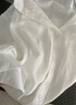 黛維亞黛維亞牛油果綠襯衫奶茶設(shè)計感小眾洋氣POLO領(lǐng)上衣寬松天絲 白色 M 【建議95-150斤】 曬單實拍圖