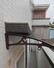 雨棚鋁合金屋檐家用戶(hù)外雨搭庭院門(mén)頭陽(yáng)臺防飄雨擋板窗戶(hù)遮陽(yáng)雨篷 伸出60*貼墻80cm加厚 2架1板 曬單實(shí)拍圖