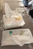全棉時(shí)代嬰兒純棉棉柔巾100%棉超柔乳霜洗臉巾成人可用80抽*6包 曬單實(shí)拍圖