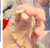 紀(jì)思梵（CHEESEFAN）輕奢手鏈女竹節(jié)和田玉手串珠寶首飾七夕情人節(jié)生日禮物送女友老婆 18K金和田玉一貝子手鏈 曬單實(shí)拍圖