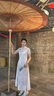丹珠娜（DanZhuNa）紫色新中式連衣裙2025夏季新款女裝少女年輕款改良氣質旗袍長裙子 紫色旗袍裙（無飾品） S 曬單實拍圖