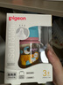 貝親（Pigeon）玻璃奶瓶寬口徑防脹氣240ml M號(hào)奶嘴 3月+ AA187  曬單實(shí)拍圖