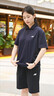 斯凱奇（Skechers）POLO衫男夏季新款高彈運動休閑POLO衫戶外防嗮短袖 深黑色 XL 曬單實拍圖