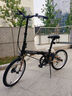 大行（DAHON）經(jīng)典D6折疊自行車(chē)20y英寸6速成人休閑單車(chē) KBC061 麗面黑 曬單實(shí)拍圖