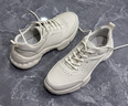 雅格獅丹（Aquascutum）男鞋2025夏季新款牛皮休閑運動(dòng)鞋透氣防滑耐磨增高鞋子男 白色 38 偏大一碼 -適合運動(dòng)鞋39碼 曬單實(shí)拍圖