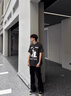 魯雅爾美式潮流高街牛仔褲男夏季直筒窄版顯瘦百搭痞帥休閑氣質(zhì)長褲子 黑色 XL 曬單實拍圖