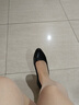 ZHR頭層牛皮單鞋女通勤風(fēng)粗跟女鞋舒適商務(wù)職場工作鞋子女KM31黑色38 曬單實拍圖