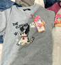 妖精的口袋【騙騙你】治愈萌寵22色短袖t恤女2025年夏季彩色多巴胺寬松上衣 潦草小狗灰色 M 曬單實(shí)拍圖