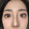 海儷恩美瞳彩色隱形眼鏡 大小直徑半年拋1片 甜心糖豆棕0度 曬單實(shí)拍圖