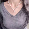 迪后（Dirholl）淡水珍珠項鏈女輕奢鎖骨鏈年輕七夕情人節禮物送女友老婆首飾 【京倉直發(fā)】淡水珍珠項鏈女 曬單實(shí)拍圖