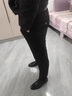 羅蒙（ROMON）男士春秋季修身小腳休閑西褲彈力夏款休閑褲新款褲子黑色商務(wù)男褲 黑色[夏季] 薄款 33 二尺六腰圍 曬單實拍圖
