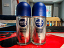 妮維雅（NIVEA）原裝進(jìn)口男士抑汗爽身走珠腋下香體止汗露祛異味汗臭狐臭 銀離子防御系列 50ml 曬單實拍圖