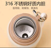 史努比保溫杯316不銹鋼戶(hù)外大容量男女小學(xué)生上學(xué)專(zhuān)用便攜吸管兒童水杯 咖色-【一蓋三飲】 600ml 曬單實(shí)拍圖
