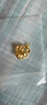 中國黃金（CHINA GOLD）黃金項鏈女月桂兔足金本命年生肖兔吊墜紀念情人節生日禮物送女友 月桂兔吊墜【配S925鏈】約1-1.2g 曬單實(shí)拍圖