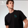 哈吉斯（HAZZYS）男裝 25夏大Logo圓領(lǐng)短袖T恤ASTZE0CBX70【安心品質(zhì)】 曬單實(shí)拍圖
