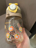 英氏（YEEHOO）兒童水杯吸管杯幼兒園背帶水杯夏天大容量戶外嬰兒牛奶杯學(xué)飲杯 小飛機(jī)水杯 500ml 耐高溫 曬單實(shí)拍圖