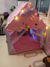 歐因公主帳篷7-15歲室內(nèi)屋女孩寶寶屋生日禮物房 太空藍(lán)-爬爬墊+棉球燈+云朵+彩旗 曬單實(shí)拍圖