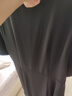 秋水伊人輕熟風polo領(lǐng)防曬連衣裙夏季清倉女黑色修身顯瘦裙子 黑色 M 曬單實拍圖