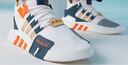 adidas EQT BASK ADV休閑復(fù)古籃球運(yùn)動(dòng)鞋男女阿迪達(dá)斯官方三葉草 白色/橙色 40 曬單實(shí)拍圖