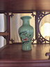 傲世景德鎮陶瓷器新中式花瓶工藝品客廳擺件酒柜玄關(guān)茶室博古架裝飾品 豆青釉清荷魚(yú)尾瓶+底座 曬單實(shí)拍圖