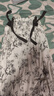 安之伴【巨好睡】睡衣女夏季莫氨棉復(fù)古新中式中長款吊帶女士睡裙 梔米 XL 曬單實(shí)拍圖