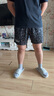 準(zhǔn)者運動短褲男數(shù)碼印夏季籃球印花針織五分褲運動訓(xùn)練透氣球褲休閑褲 黑豹灰 2XL 曬單實拍圖