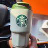 星巴克杯子不銹鋼水杯雙飲口保溫杯吸管杯隨手杯美式咖啡杯 橙色禮盒 曬單實(shí)拍圖