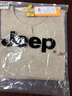 吉普（JEEP）短袖T恤男士夏季寬松透氣涼感潮流純棉亨利領(lǐng)衣服男裝 卡其 XL 曬單實(shí)拍圖