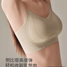 意芬無(wú)尺碼文胸軟支撐聚攏防下垂女士收副乳無(wú)鋼圈薄款無(wú)痕內(nèi)衣女夏季 淺咖 均碼 曬單實(shí)拍圖