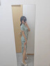 花語志旗袍中國風(fēng)新中式連衣裙夏季新款小個子修身中長款改良國風(fēng)女裝 新中式旗袍連衣裙【江南蓮】 M 【建議90-100斤】 曬單實(shí)拍圖