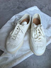 FOOT INDUSTRY 足下工業(yè)「品牌經(jīng)典」極簡(jiǎn)德訓(xùn)鞋無(wú)內(nèi)里系列牛皮輕薄舒適透氣 古白 41 曬單實(shí)拍圖