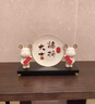赟婭新中式入戶玄關(guān)客廳桌面擺件電視柜酒柜高級(jí)感裝飾品喬遷新居禮品 對(duì)聯(lián)福熊+諸事大吉【禮盒款】 曬單實(shí)拍圖