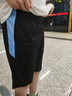 ASK JUNIOR男童快干褲子夏季吸濕透氣兒童拼接撞色運(yùn)動(dòng)跑步短褲 黑色 170 曬單實(shí)拍圖