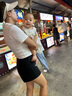 耐克（NIKE）官方T恤女裝新款運(yùn)動(dòng)服透氣寬松親膚短袖跑步休閑訓(xùn)練短款polo衫 DV7885-133 XL 曬單實(shí)拍圖