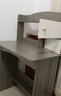 家具家用書桌書柜一體簡約臺式學(xué)生學(xué)習(xí)桌臥室梳妝臺置物柜電腦桌 【不帶柜門】灰80CM 曬單實拍圖