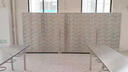 中玖304不銹鋼餐盤(pán)柜食堂碗柜員工餐廳多門(mén)職工餐具柜學(xué)校飯盒儲物柜 50門(mén)餐盤(pán)柜304磁吸/鑰匙可選款 曬單實(shí)拍圖