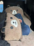 霍約斯德國汽車抱枕被子兩用車載卡通加厚二合一腰靠多功能空調(diào)被可折疊 抱枕被(棕色查理熊) 曬單實(shí)拍圖