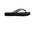havaianas哈唯納slim系列厚底人字拖女外穿增高休閑涼拖鞋 0090-黑色 39-40 巴西碼 曬單實(shí)拍圖
