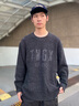 Teenie Weenie Men小熊男裝休閑時尚自然破洞柔軟舒適保暖圓領毛衣 煤灰色 M 曬單實拍圖