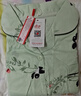 浪莎（LangSha）純棉睡衣女春秋新款長(cháng)袖全棉開(kāi)衫可外穿大碼家居服套裝 清新小鳥(niǎo)[精梳棉] 2XL [130-145斤] 曬單實(shí)拍圖